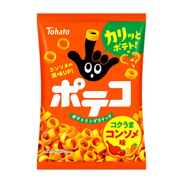 東ハト ポテコ コンソメ味 60g 12コ入り 2024/10/14発売 (4901940115488)