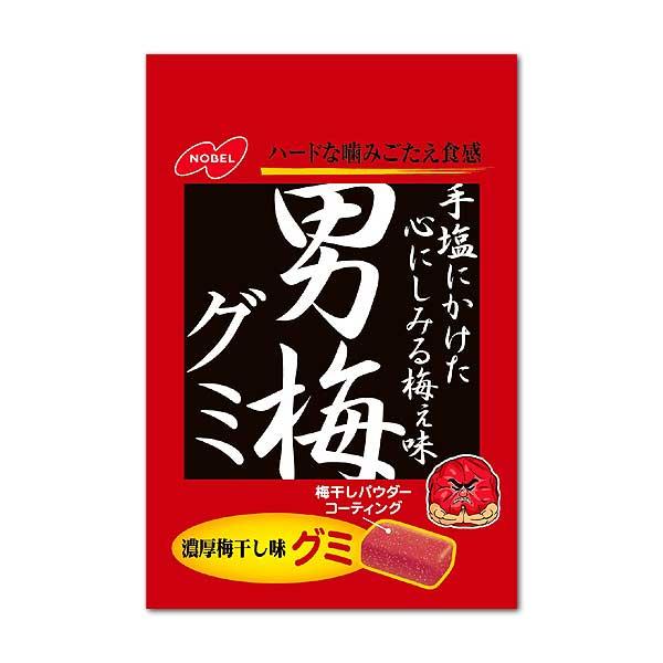 他サイト： ノーベル  男梅グミ 38g 6コ入り (4902124023063)の商品画像