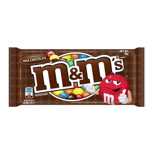 マースジャパン Ｍ＆Ｍ’ｓミルクチョコレートシングル 40g 192コ入り 2023/02/28発売 (4902397840558c) マースジャパン M＆M'sミルクチョコレートシングル 40g 192コ入り
