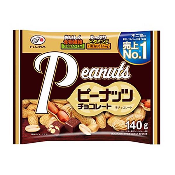 不二家 ピーナッツチョコレート１４０ｇ   ×18 【全国送料無料】(沖縄・離島は別途) 不二家 ピーナッツチョコレート 140g(個装紙込み) 18コ入り 2025/03/11
