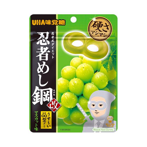 UHA味覚糖 忍者めし鋼 マスカット味 45g 80コ入り 2025/03/17
