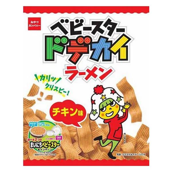 他サイト： おやつカンパニー ドデカイラーメンチキン味 68g 12コ入り 2022/08/01発売 (4902775070287)の商品画像