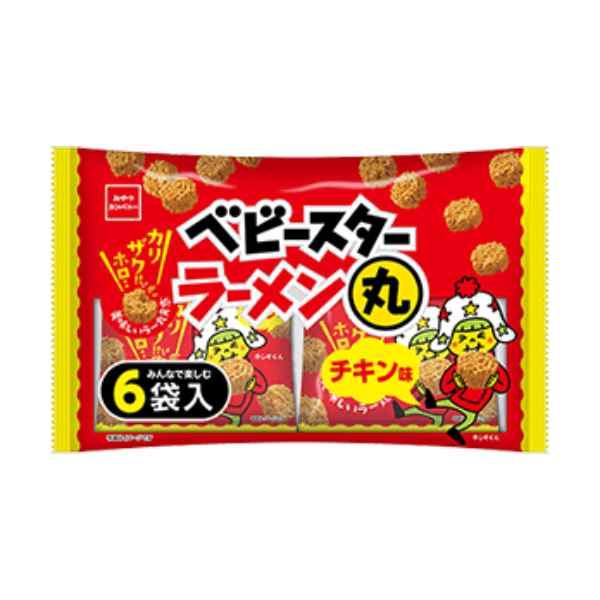 おやつカンパニー ベビースターラーメン丸（チキン味）6袋入 132g 15コ