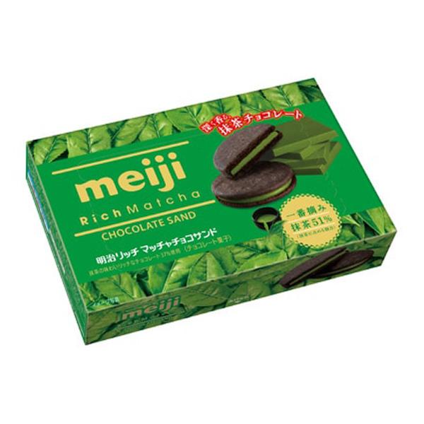 明治 リッチ抹茶チョコサンド 6本 45コ入り c c おかしのマーチ 通販 Yahoo ショッピング
