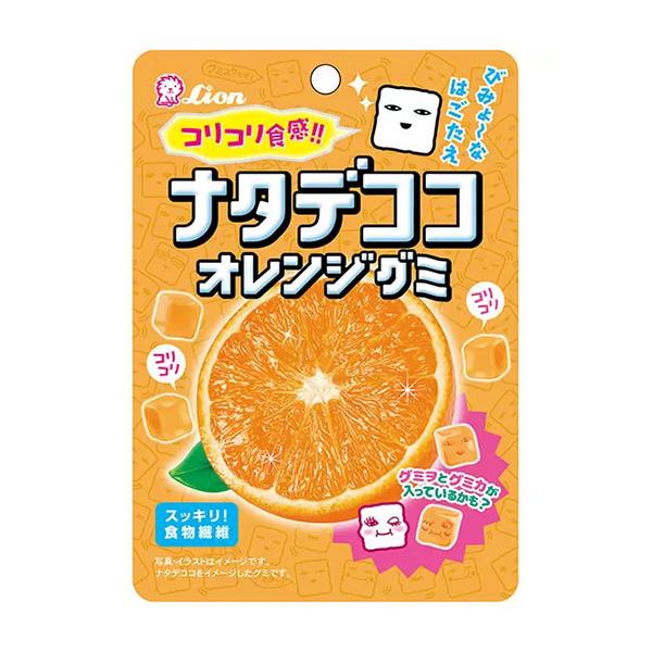 ライオン菓子 ナタデココオレンジグミ 40g 80コ入り 2025/10/20発売 (4903939016127c) ライオン菓子 ナタデココオレンジグミ 40g 80コ入り 2025/10/20発売
