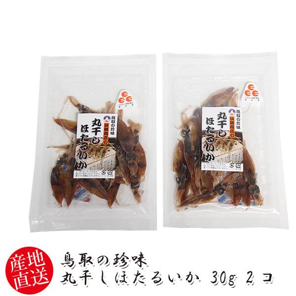 【レビュー特典あり】鳥取の珍味 丸干しほたるいか 30g 2コ(hkh005)