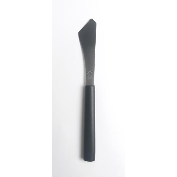 ペガサス ミニスパチュラ/スパテラ 三角90mm No.6 プラ柄 ミニパレットナイフ 黒柄 細工 ヘラ シュガークラフト