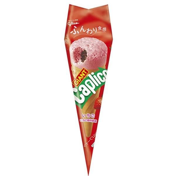グリコ ジャイアントカプリコ(いちご) 10個入 ケース販売 