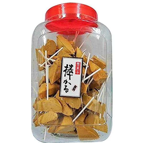 平安製菓　棒かる　100本入　ポット　カルメやき　軽目焼　カルメラ焼き　かるやき