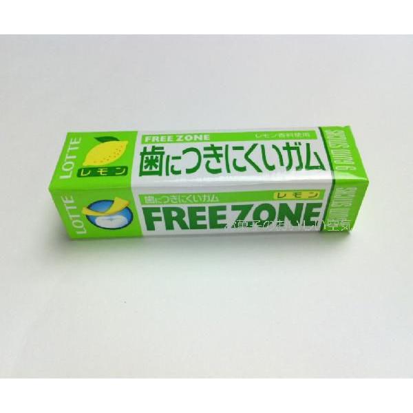 ロッテ 歯につきにくいガム FREEZONE フリーゾーン レモン 15個入り