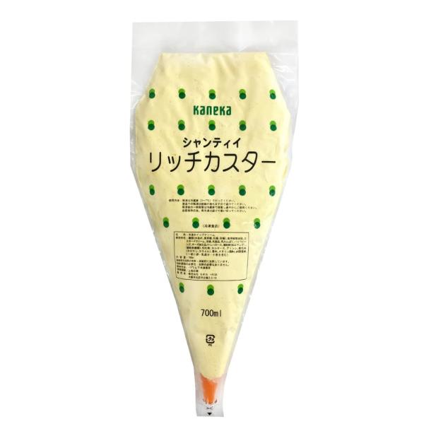 卵リッチなカスタードと口どけの良いホイップクリームで、ディプロマット・クリーム風に仕上げた冷凍ホイップ済クリームです。