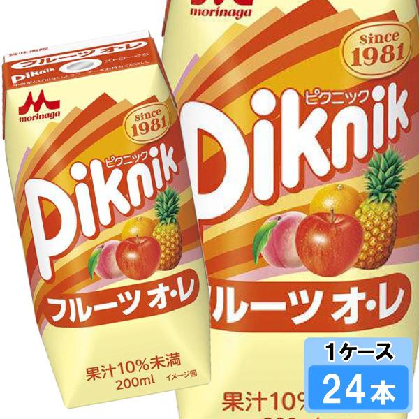 Piknik 森永乳業 ピクニック フルーツオ・レ 200ml 24本 （24本×1