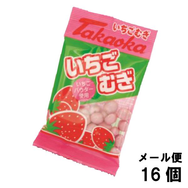 高岡食品工業 いちごむぎ 13g (16個) パフ チョコ 駄菓子 高岡食品工業 いちごむぎ 13g (16個) パフ チョコ 駄菓子