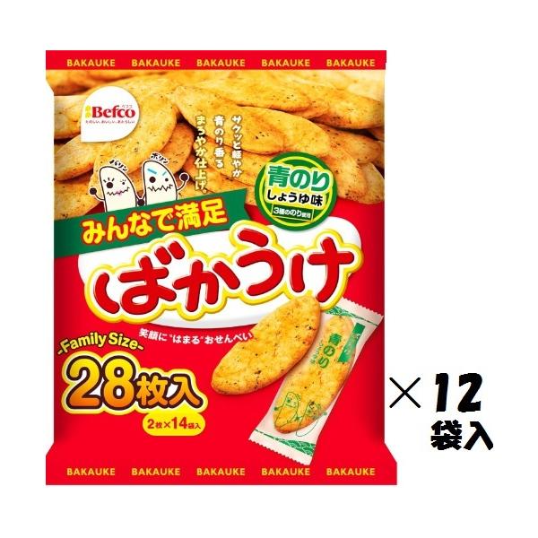 栗山米菓 Dばかうけ青のり. 28枚×12袋入 お菓子 箱買い まとめ買い せんべい イベント 子ども会 しょうゆ 醤油