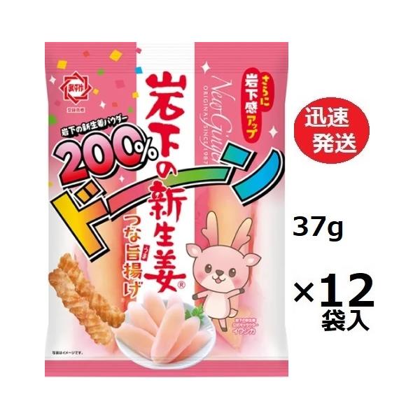 ひざつき製菓 岩下の新生姜 つな旨揚げパウダー200％ 37g×12袋入 ※お