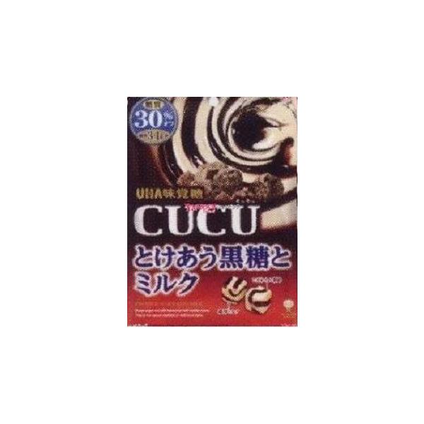 UHA味覚糖 CUCUとけあう黒糖とミルク 80g×6袋入※品切れの場合お