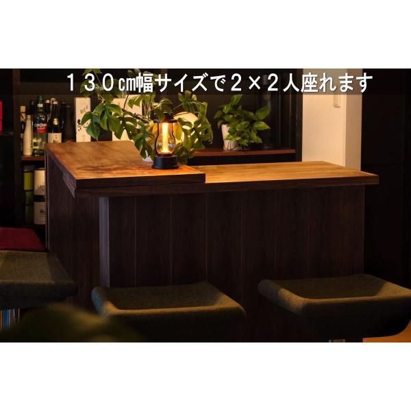 ナチュラルカウンターターブル　ウォールナット塗装可能　木目調 クルミ カウンターテーブル［COUNTER-TABLE］：木の家具専門店［木蔵］