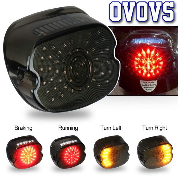 ハーレー テールライト グレー ブレーキランプ ビッグツイン 99〜 LED 互換品】バイク テールランプ LED リア テールライト ブレーキ