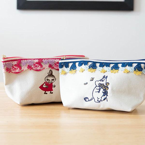 ムーミン レース付きマチ付きポーチ レースが可愛いマチ付きファスナーポーチ Moomin 化粧ポーチ コスメポーチ 整理 小物入れ ファスナーポーチ ムーミン リト Moo 北欧雑貨 ハンドメイド Okayu Labo 通販 Yahoo ショッピング