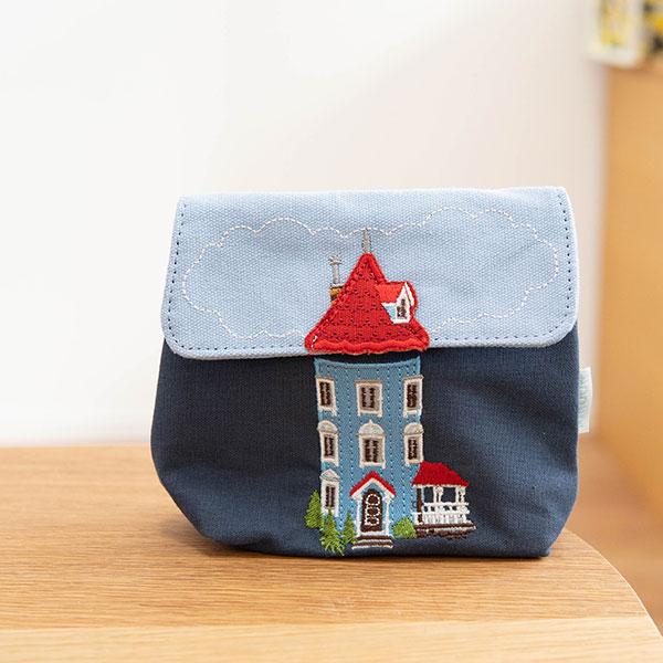 MOOMIN（ムーミン） ムーミンハウス ポーチ 小さめサイズのファスナー