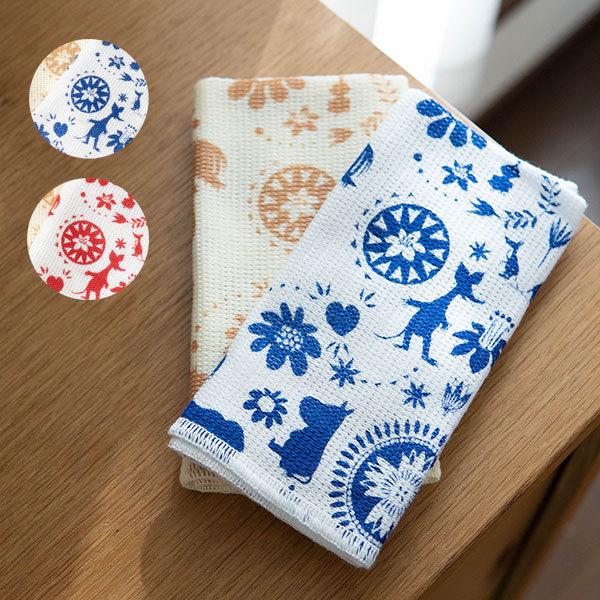 ムーミン キッチンタオル2枚組み 柄違いがセットになった可愛いふきん Moomin 布巾 キッチン 食器 テーブルふきん 刺繍 台ふきん クリスマス クリスマスプレ Moo 北欧雑貨 ハンドメイド Okayu Labo 通販 Yahoo ショッピング