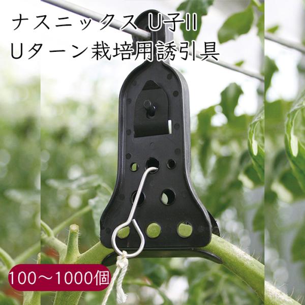 ナスニックス Uターン栽培用誘引具 U子II《メーカー直送》【送料無料 沖縄離島を除く】U子2 Uターン 栽培誘引具 栽培用 誘引具 誘引 ゆういん クリップ