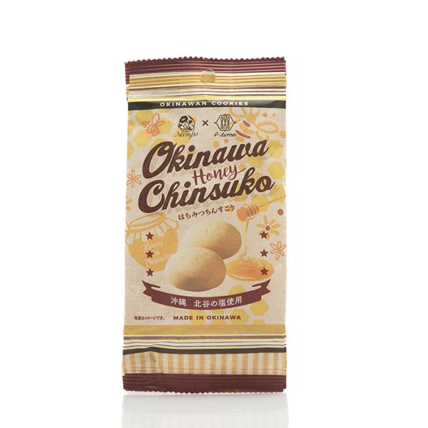 ほんのり塩味が、はちみつの優しい甘さを引きしめたちんすこうです。可愛い見た目の5個入で持ち運びに便利！小腹が空いた時やおやつタイムに最適。ピータイム・セブングループとのタイアップ、オリジナルデザインパッケージです。