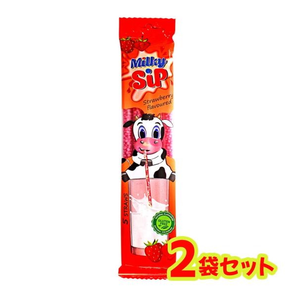 牛乳にストローで飲むと、フレーバーミルクの出来上がり。ストロベリーとミルクで、まろやかな味です。子供にも喜ばれますので、是非お買い求めください。名称：砂糖菓子原材料名：砂糖、ぶどう糖、グルコースシロップ、香料、着色料（濃縮ニンジンジュース）...
