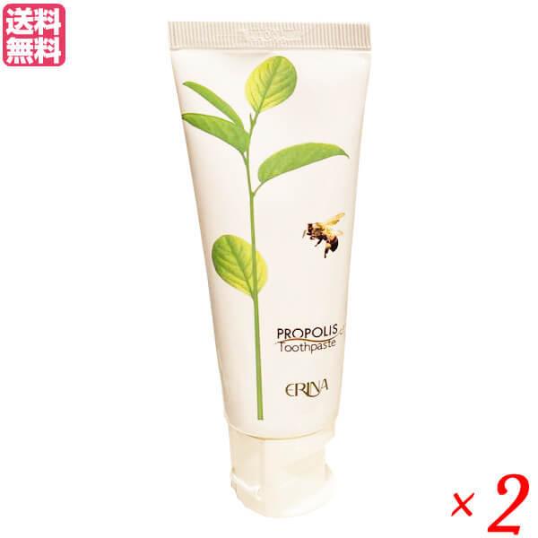 エリナ P歯磨き プロポリス入り歯磨き粉 2個 お口の臭いが気になる方