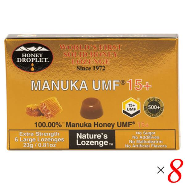 マヌカハニー キャンディ のど飴 ハニードロップレット マヌカハニーUMF15+（のど飴）18g/6粒 8個セット ハニージャパン マヌカハニー キャンディ のど飴 ハニードロップレット マヌカハニー