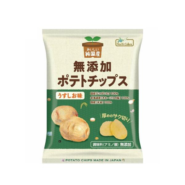 ポテチ ポテトチップス 無添加 おいしい純国産 無添加ポテトチップス うすしお味 55g ノースカラーズ