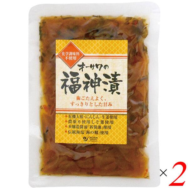 【ポイント+4％！】8/19(水)限定！福神漬 国産 無添加 オーサワの福神漬 120g 2個セット 送料無料