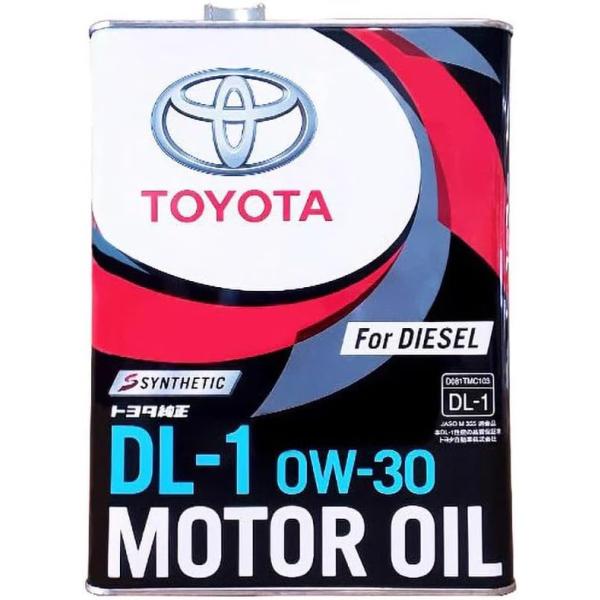 トヨタ（TOYOTA） ディーゼルエンジンオイル DL-1 0W30 4L 08883-03205