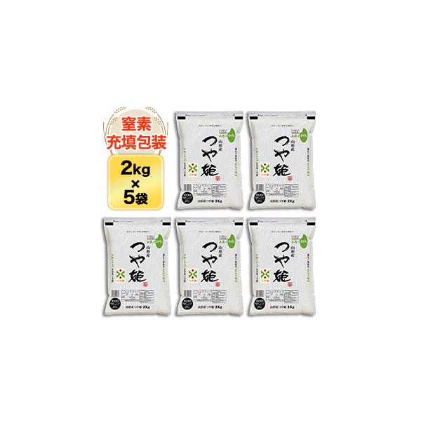 山形県産 つや姫＜15年連続特Ａ評価＞ 10kg (2kg×5袋) 【白米・玄米】【送料無料】【農薬８割減】【安心の生産者指定米】【米袋は窒素充填包装】【即日出荷は白米のみ】令和7年(2025年)産
