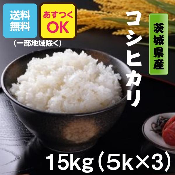 コシヒカリ 米 お米 15kg 5kg×3 茨城県 白米 6年産 送料無料 一 コシヒカリ 米 お米 15kg 5kg×3 茨城県 白米 6年産 送料無料 一