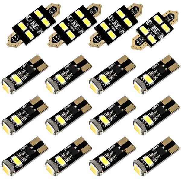 BMW E91 3シリーズツーリングワゴン 標準ルーフ車 [H17.4-H20.10] LED ルームランプ 金メッキ キャンセラー内蔵 SMD 64発 16点