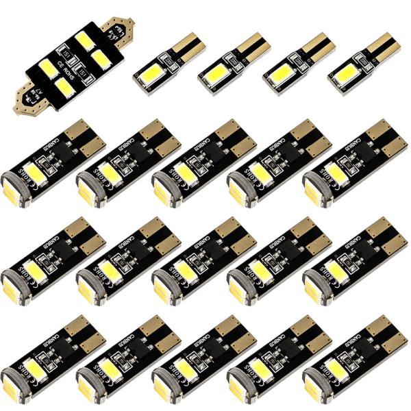 BMW F11 5シリーズツーリングワゴン 標準ルーフ車 [H22.9-] LED ルームランプ 金メッキ キャンセラー内蔵 SMD 72発 20点セット