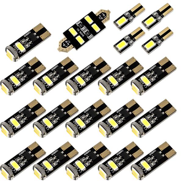 BMW F11 5シリーズツーリングワゴン パノラマサンルーフ車 [H22.9-] LED ルームランプ 金メッキ キャンセラー内蔵 SMD 76発 21点セッ