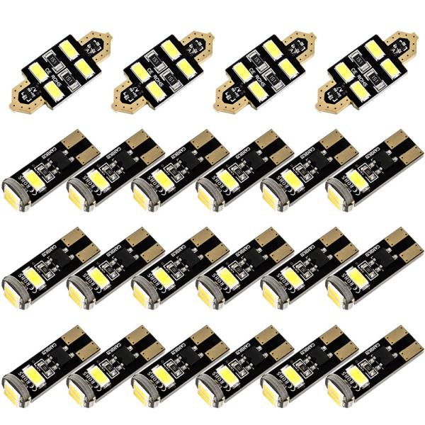 アウディ 8R Q5 [H21.6-H29.9] LED ルームランプ 金メッキ キャンセラー内蔵 SMD 88発 22点セット