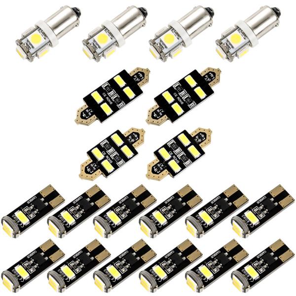 アウディ 8E A4/S4/RS4 (B7) アバント [H17.2-H20.8] LED ルームランプ 金メッキ キャンセラー内蔵 SMD 84発 20点セッ