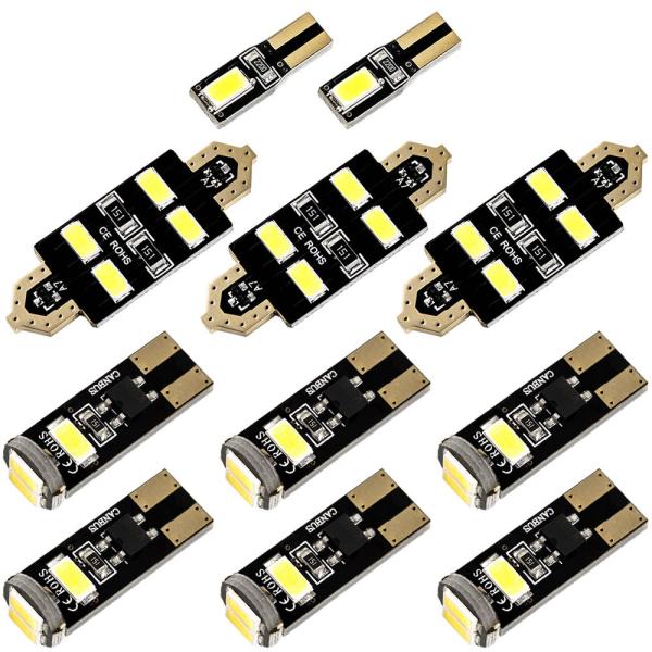 クライスラー PT2K/PT24 PT クルーザー [H12.7-H22.11] LED ルームランプ 金メッキ キャンセラー内蔵 SMD 40発 11点セット
