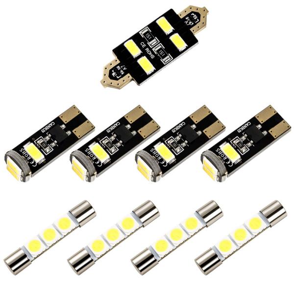ボルボ 4B V40 初代 [H9.10-H16.5] LED ルームランプ 金メッキ キャンセラー内蔵 SMD 32発 9点セット