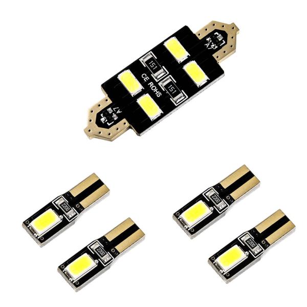ボルボ MB/MD V40 2代目 [H25.2-] LED ルームランプ 金メッキ キャンセラー内蔵 SMD 12発 5点セット