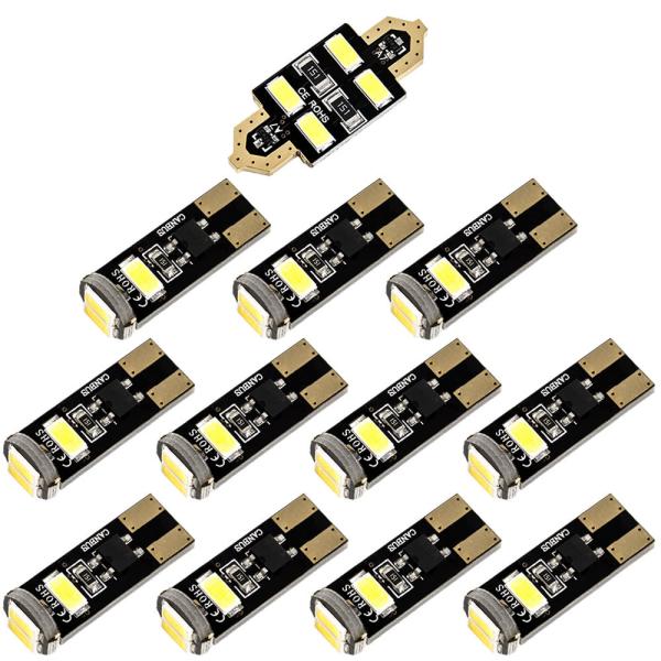 ミニ ZG16 R55クラブマン [H22.10-] LED ルームランプ 金メッキ キャンセラー内蔵 SMD 48発 12点セット