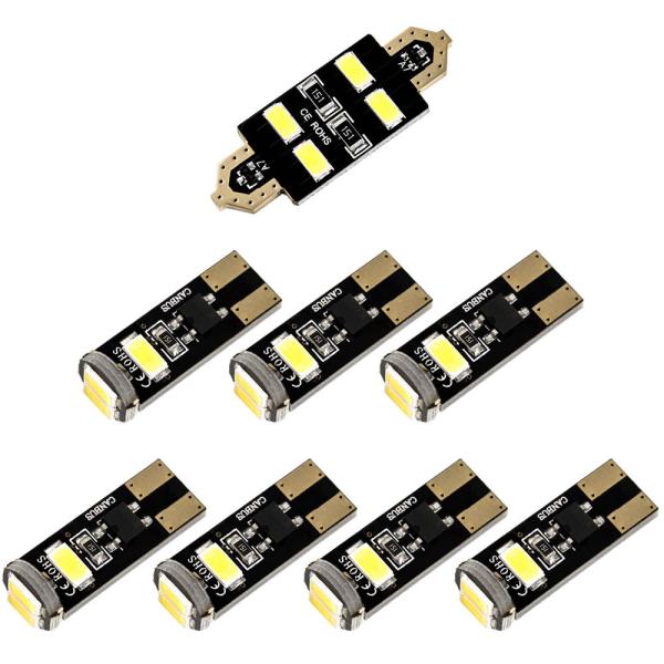 ジャガー  XF 前期 [H19.5-H21.5] LED ルームランプ 金メッキ キャンセラー内蔵 SMD 32発 8点セット