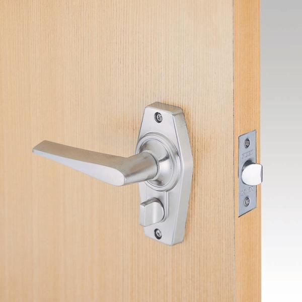 他サイト： ホームレバー 表示錠 非常開錠装置付 HL-4N ニッケル 川口技研の商品画像