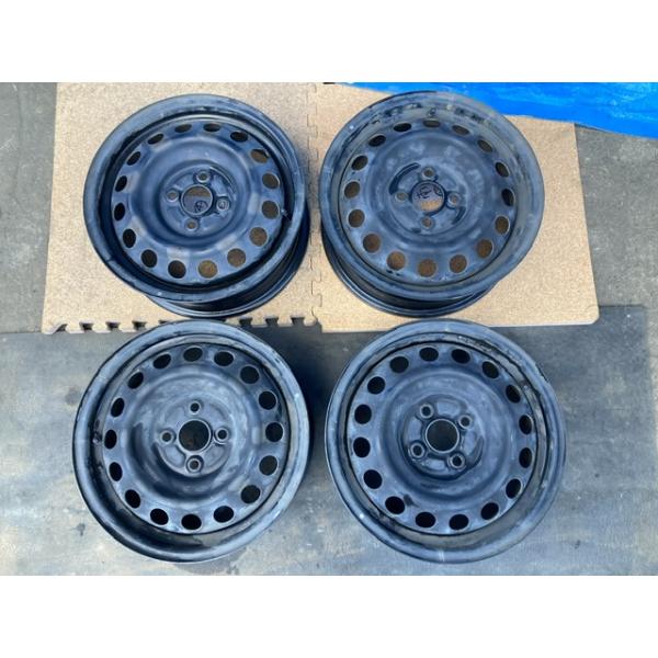 中古スチールホイール15x6.0トヨタアクア純正4本セット 中古スチールホイール15x6.0トヨタアクア純正4本セット 激安 中古 4本