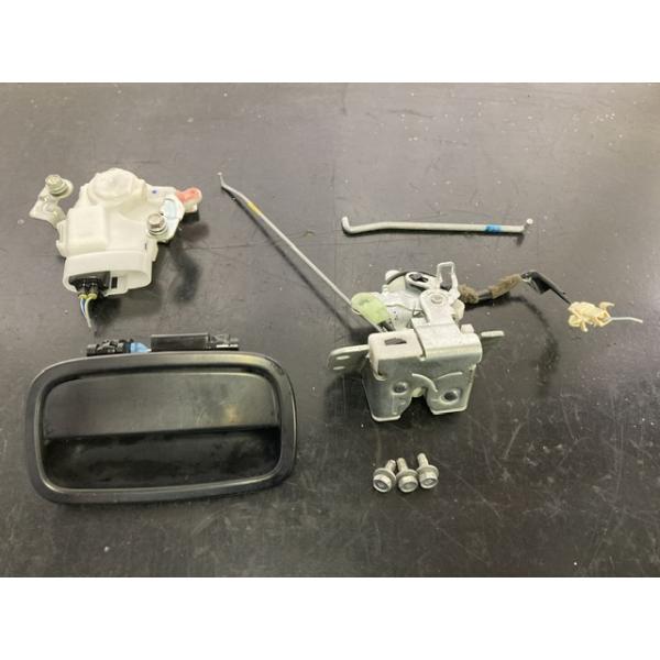 アウターハンドル バックドア ロック アクチュエーター セット ミラ L275V ダイハツ 塗無黒 リア ノブ ソレノイド 現状引渡