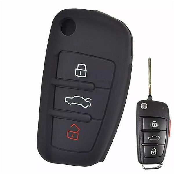 シリコーン 車 のキー ケース アウディ A1 A2 S1 A3 S3 A4 A6 RS6 A8 S8 TT Q3 Q5 Q7 オールロー