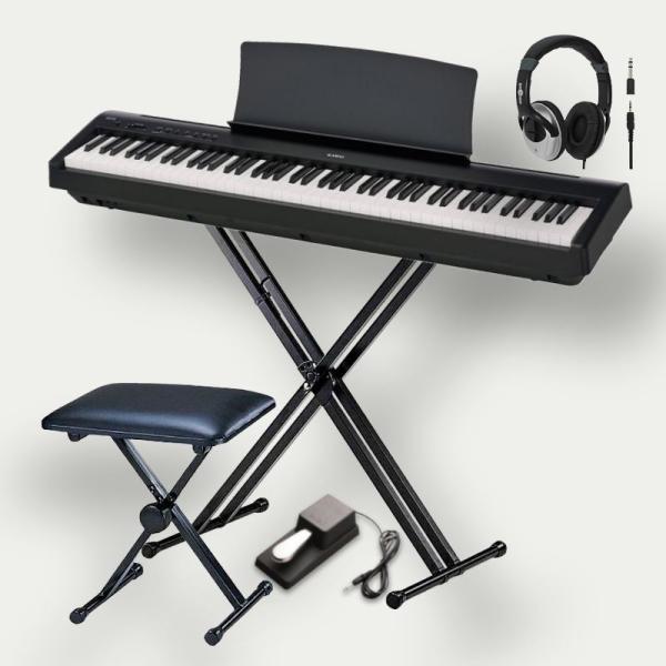 KAWAI ES110 B 椅子 X型スタンド（W支柱） ヘッドホン付 :es110b-1